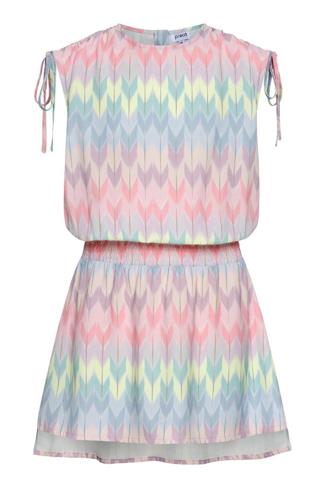 Pleat Helen Dress - Color Crush