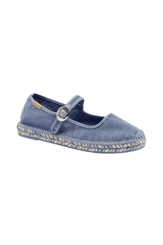 Free People Oasis Mary Jane Espadrille - Washed Nautical Blue