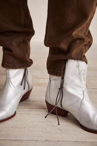 Free People New Frontier Western Boot - Silver