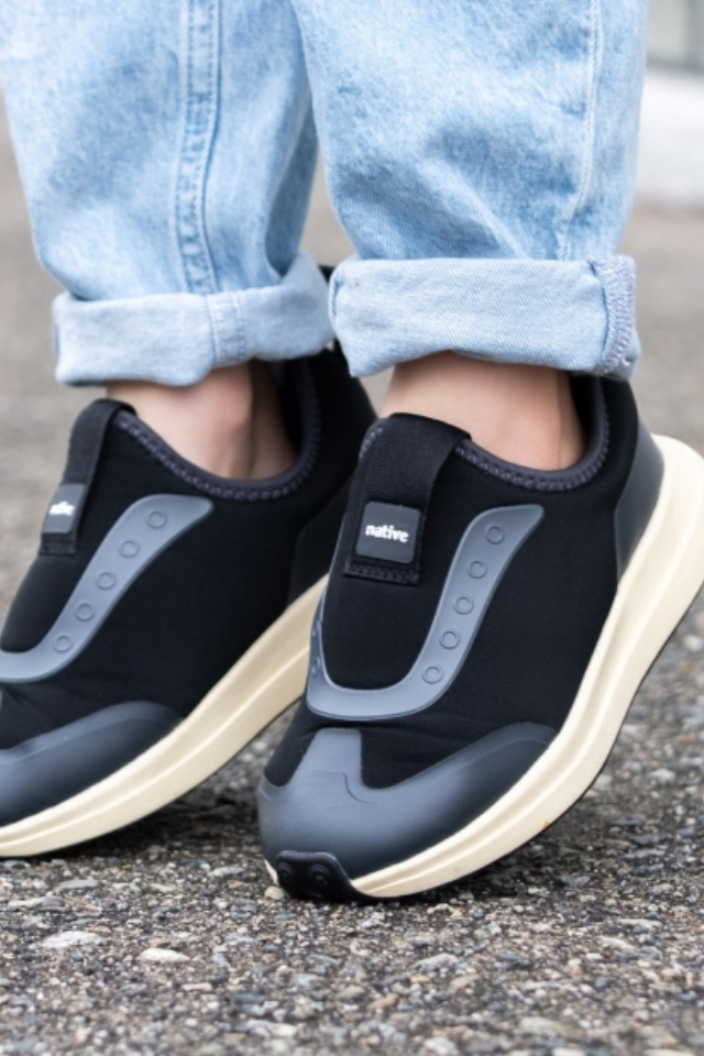 Native Robbie Dash Kids - Jiffy Black/Tapioca