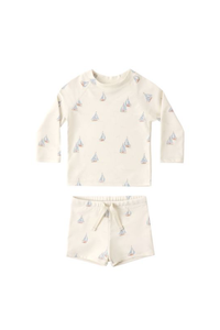 Rylee + Cru Boy's Rashguard Set - Sail