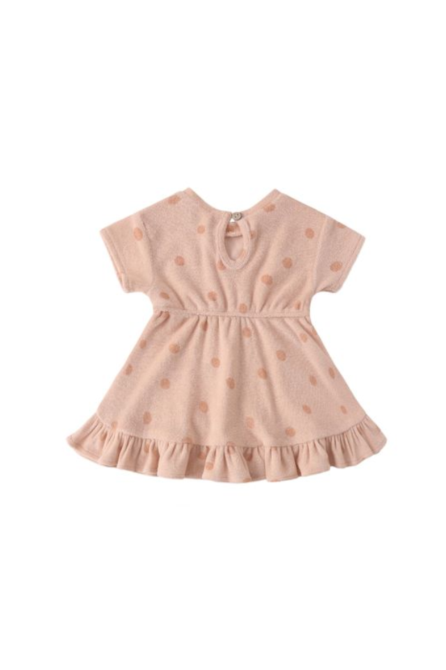Quincy Mae Terry Dress - Polka Dot