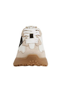 Sam Edelman Langley - White/Tan/Black Suede