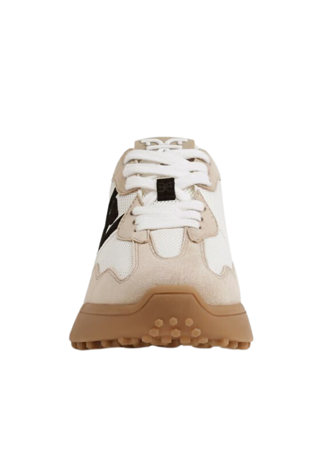 Sam Edelman Langley - White/Tan/Black Suede