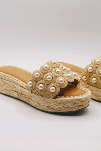 Dolce Vita Caper Pearl - Lt Natural Raffia