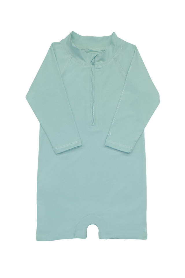 SWB Tybee Rashguard Romper - Light Blue