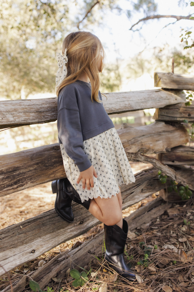 Rylee + Cru Sweatshirt Dress - Vintage Fleur