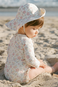 Quincy Mae Olivia Rashguard One-Piece - Bloom