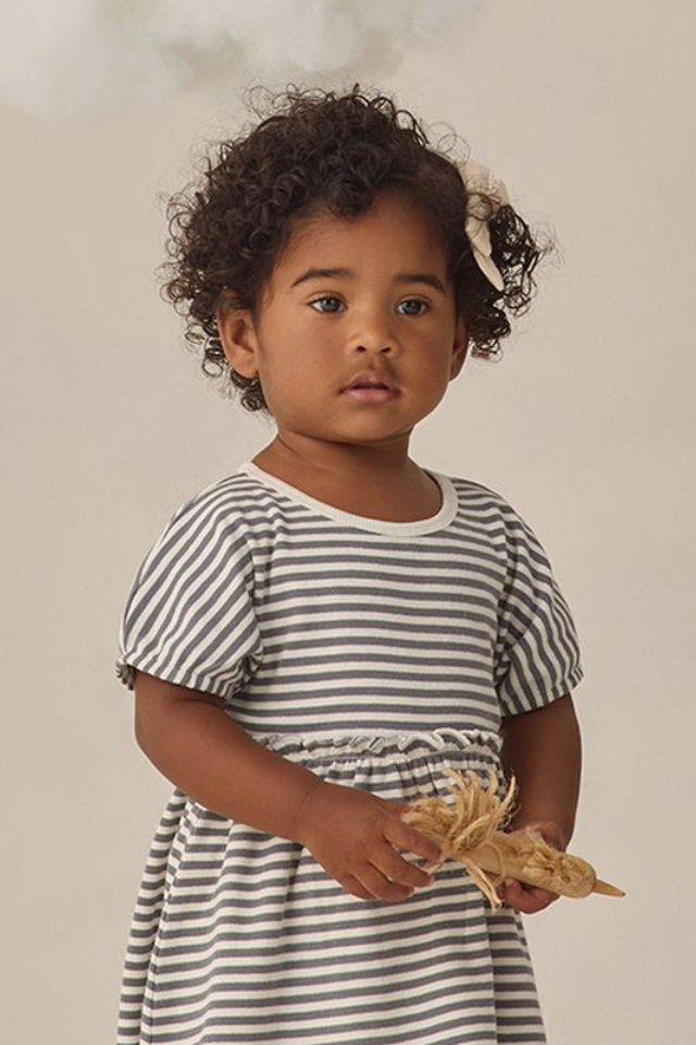Quincy Mae Annie Dress - Ocean Stripe