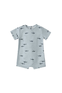 Rylee + Cru Shorty One-Piece - Sharks