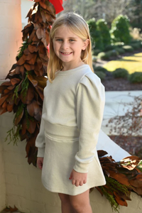 Pleat Peyton Sweater - Oat