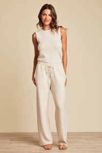 Barefoot Dreams Malibu Collection Slub Double Knit Tank - Sand Dune