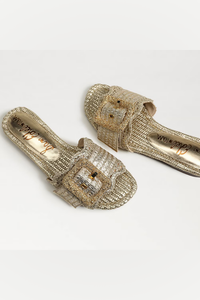 Sam Edelman Bambi - Amber Gold Raffia