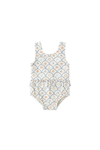 Rylee + Cru Skirted One-Piece - Nautical