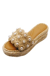 Dolce Vita Caper Pearl - Lt Natural Raffia