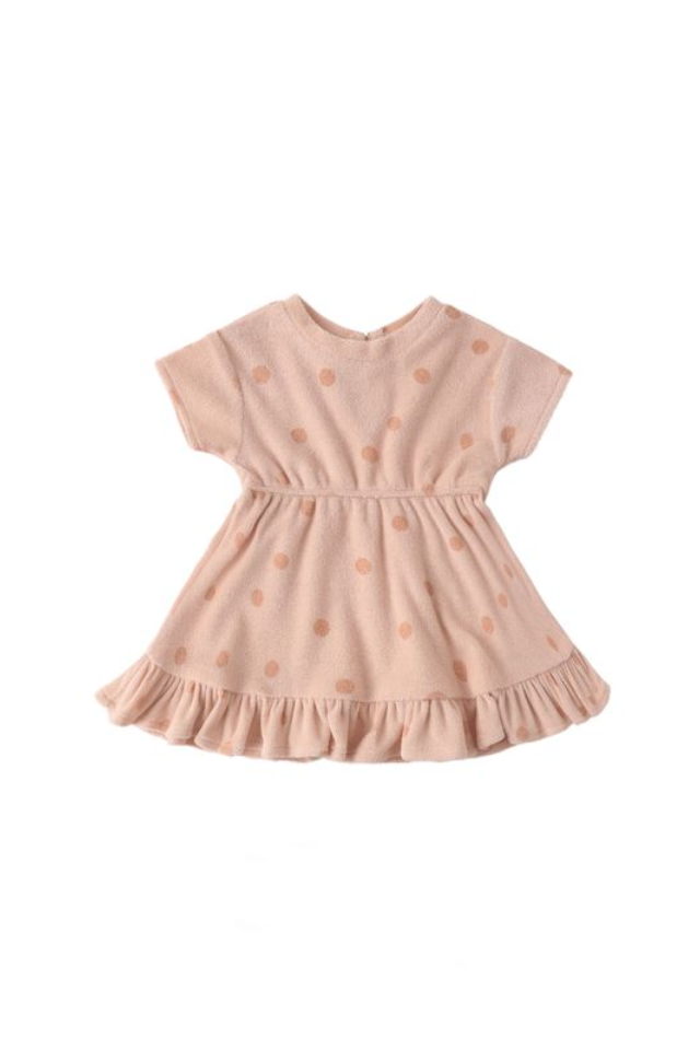 Quincy Mae Terry Dress - Polka Dot
