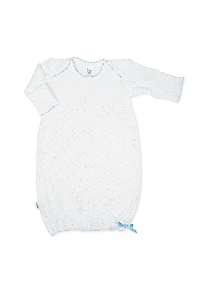 Paty Knit White Gown