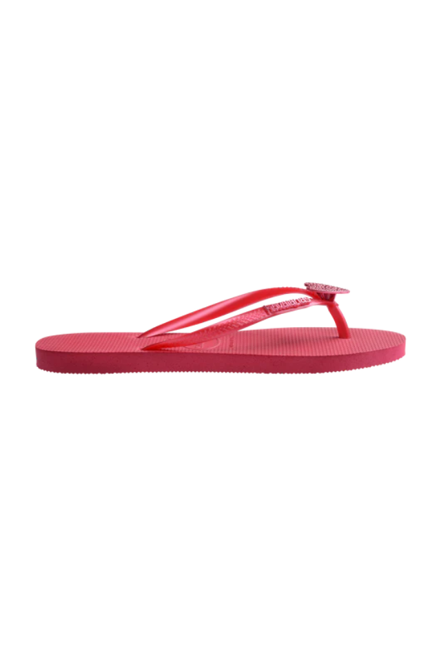Havaianas Kids Slim Crystal Charm Sandal - Pink Fever