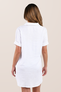 La Blanca Delphine Shift Dress Pockets - White