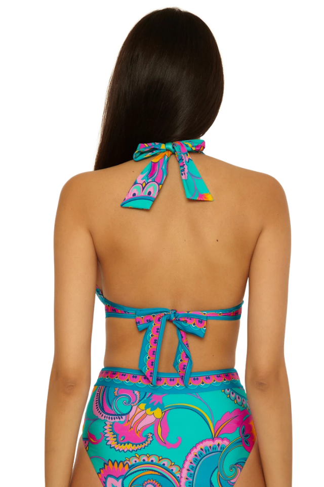 Trina Turk Mykonos Banded Halter