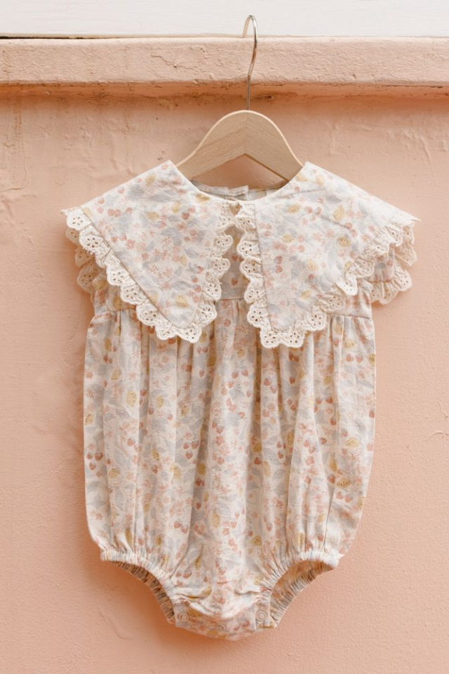 Rylee + Cru Porter Romper - Summer Garden