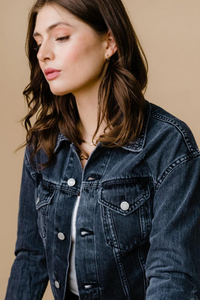 ABLE The Merly Jacket - Washed Black