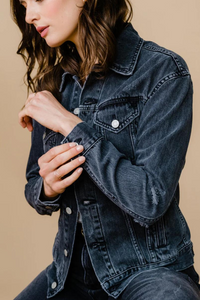 ABLE The Merly Jacket - Washed Black