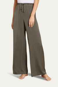 Barefoot Dreams Washed Satin Paperbag Pant