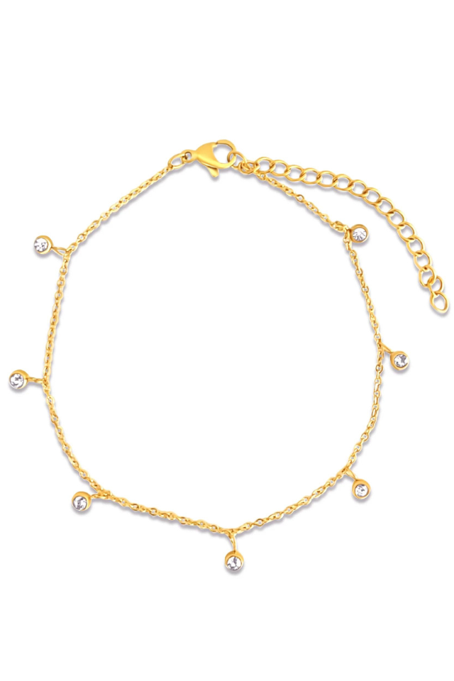 Ellie Vail Salma Dainty Anklet - Gold