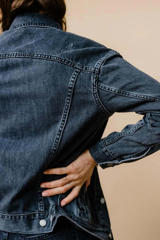 ABLE The Merly Jacket - Washed Black