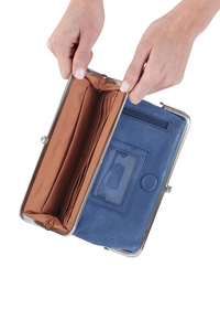 HOBO Lauren Clutch Wallet - Azure
