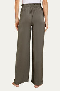 Barefoot Dreams Washed Satin Paperbag Pant