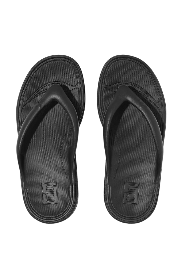 Fit Flop Relieff Recovery Toe Post Sandals - Black