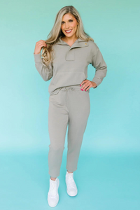 Mary Square Carson Pants - Olive