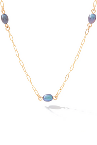 Ronaldo Free to Be Necklace - 14K Gold/Peacock Pearl