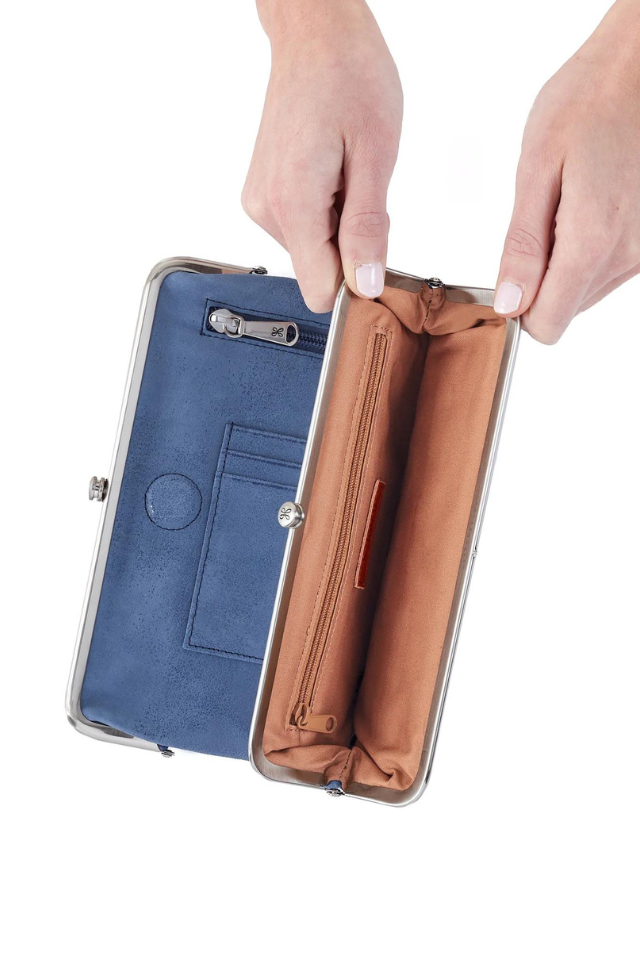 HOBO Lauren Clutch Wallet - Azure