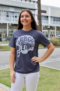 Let's Go Dolphins Helmet Tee