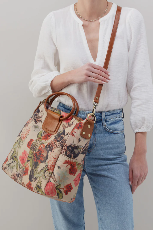 HOBO Sheila Large Satchel - Botanical Floral