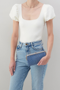 HOBO Lauren Clutch Wallet - Azure