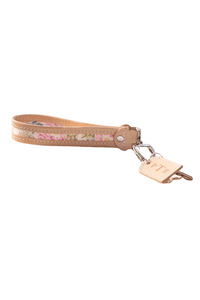 Jon Hart Personalize Pearl Keychain Coated Canvas