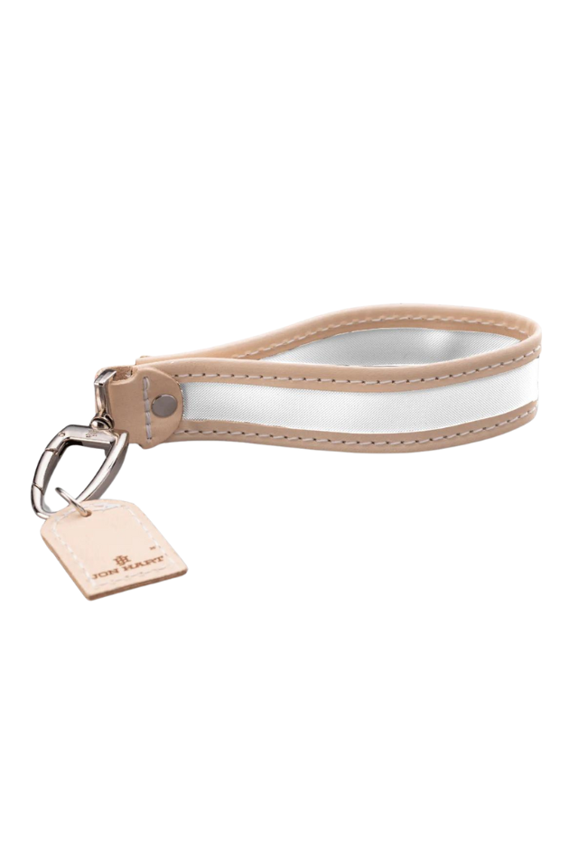 Jon Hart Personalize Pearl Keychain Coated Canvas